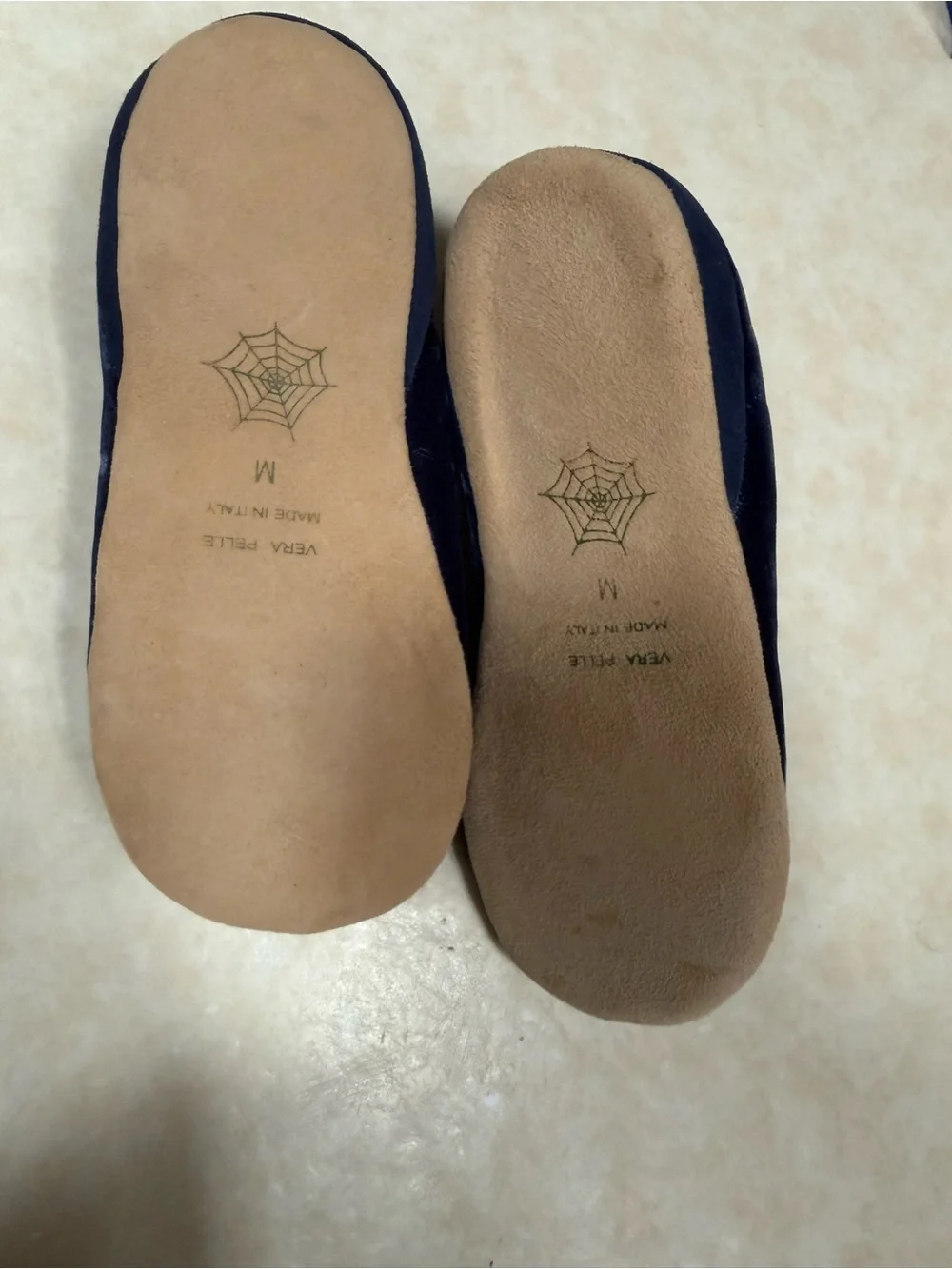 Charlotte Olympia Incy Wincy Blue Velvet Suede sole shoes size 26